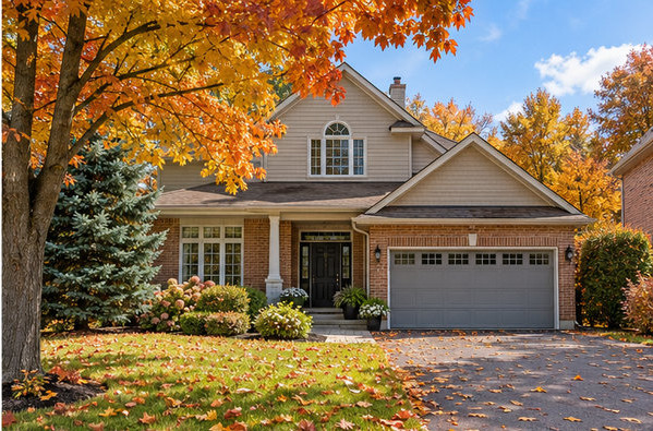 After: seasonal changes — exterior sample, edited property photograph